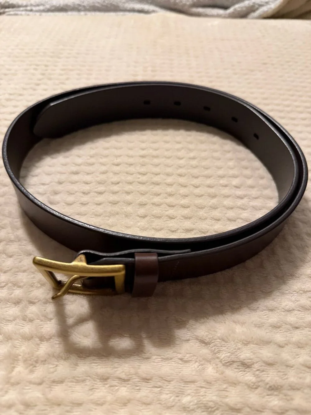 UNIQLO Italian Leather Garrison Belt in Size L